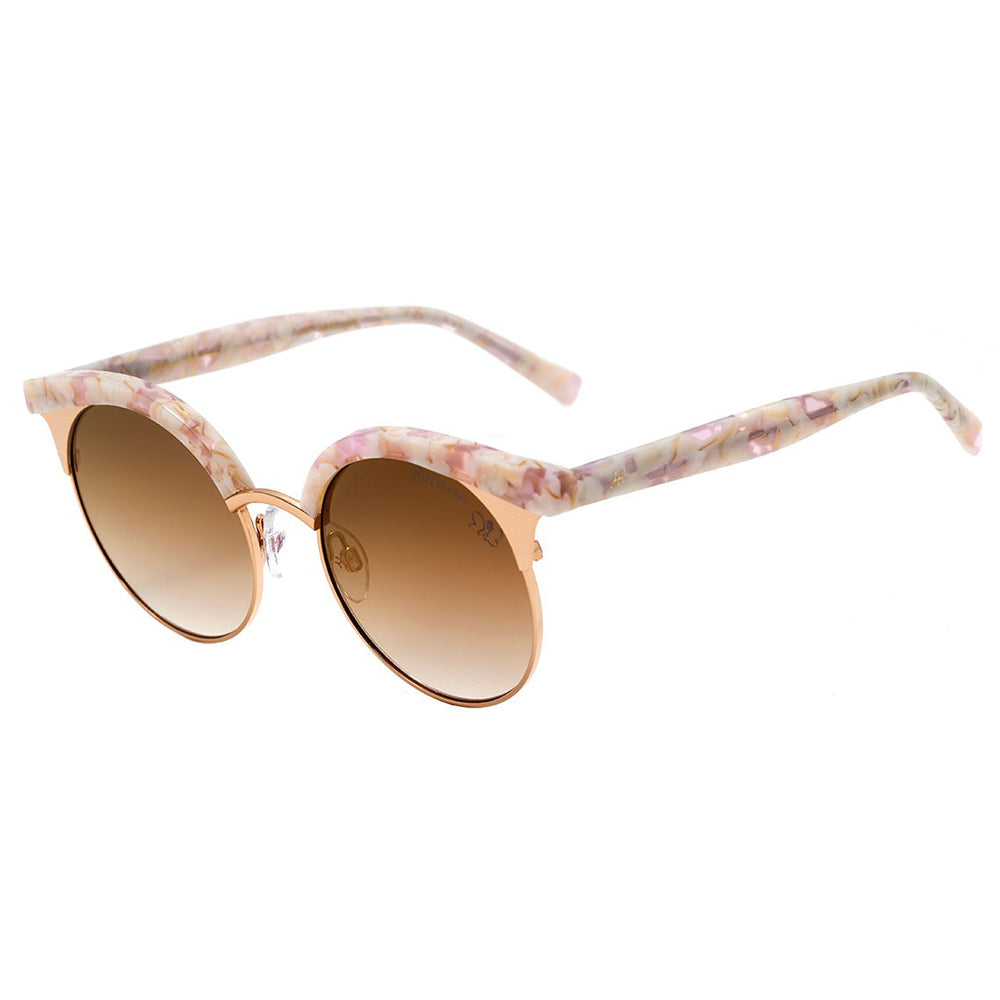 Óculos de Sol Hickmann HI 3050 Américas Amigas G23 Rosa / Marrom Degradê - Lente 5,2 cm