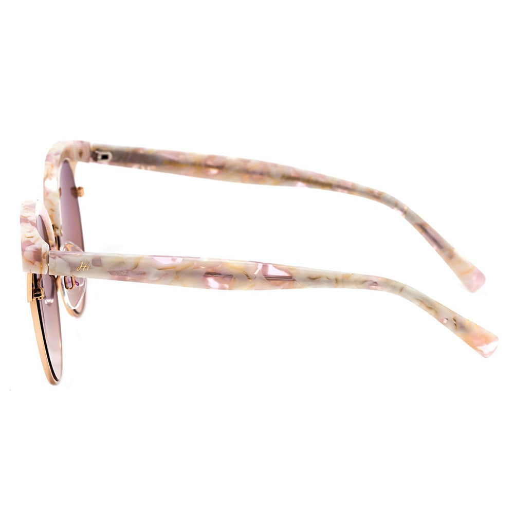 Óculos de Sol Hickmann HI 3050 Américas Amigas G23 Rosa / Marrom Degradê - Lente 5,2 cm