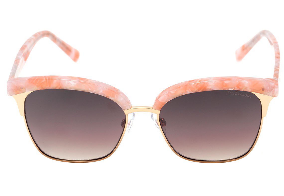 Hickmann HI 3051 Américas Amigas G23 Rosa e Dourado Brilho / Marrom Degradê - 53 mm - Sol