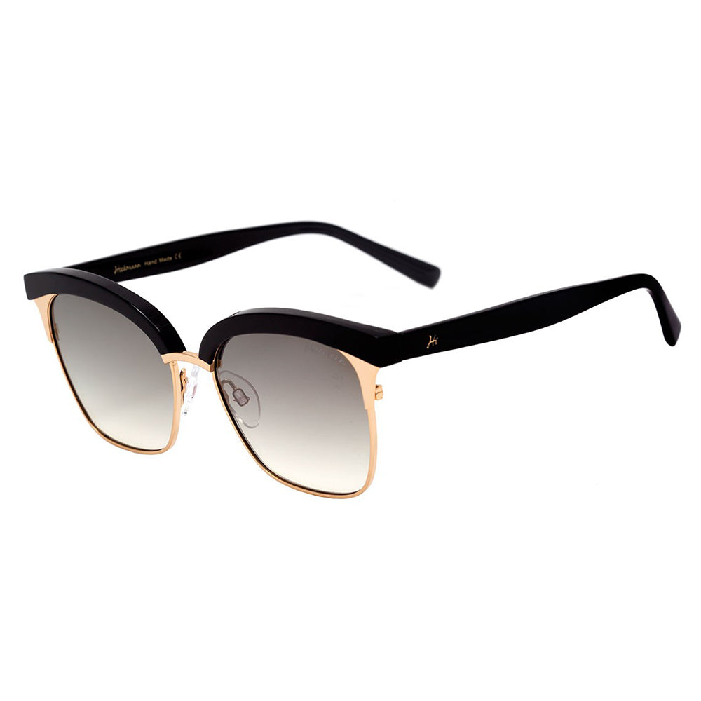 Hickmann Hi 3051 01A Preto e Dourado Brilho/ Preto Degradê - 53 mm