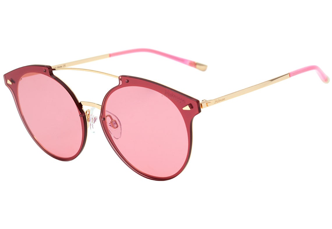 Óculos de Sol Hickmann HI 3060 04E Dourado e Rosa Brilho / Rosa - 68 mm