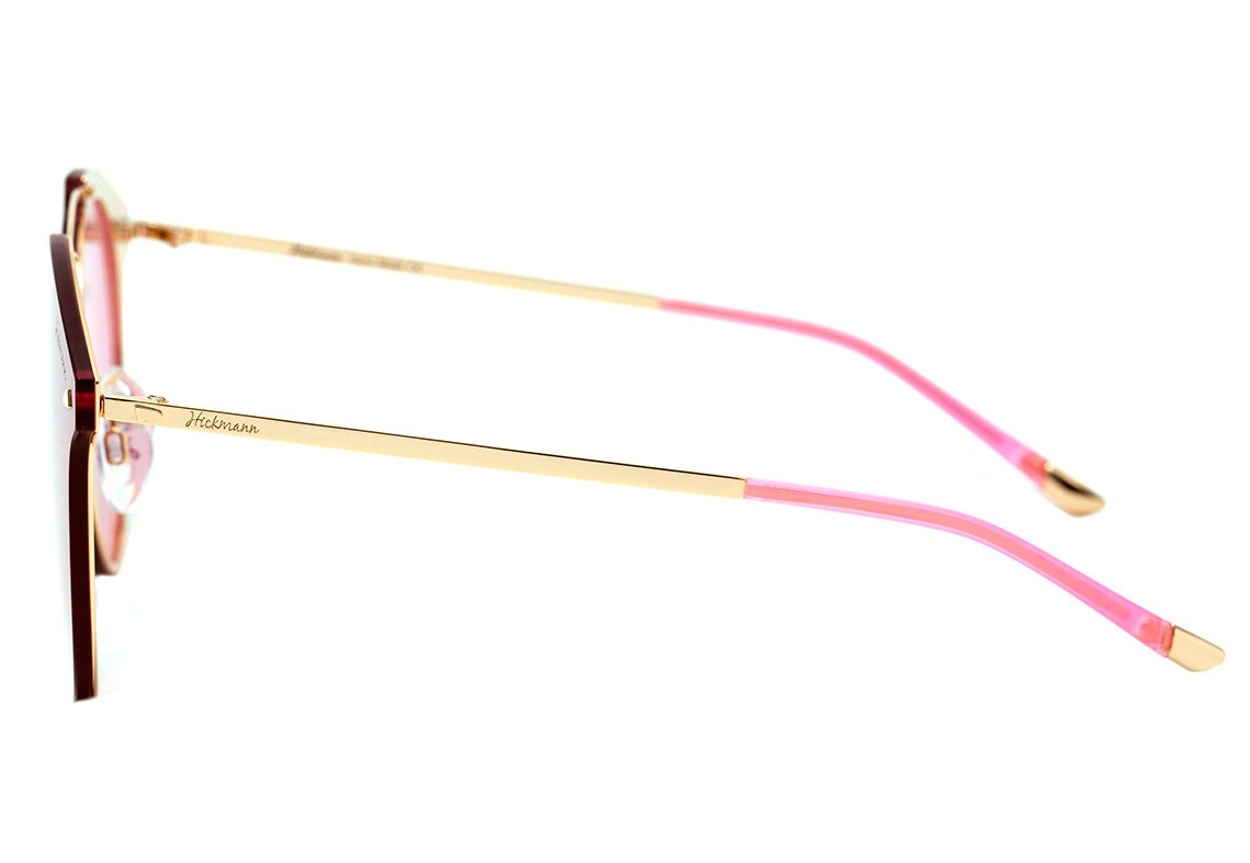 Óculos de Sol Hickmann HI 3060 04E Dourado e Rosa Brilho / Rosa - 68 mm