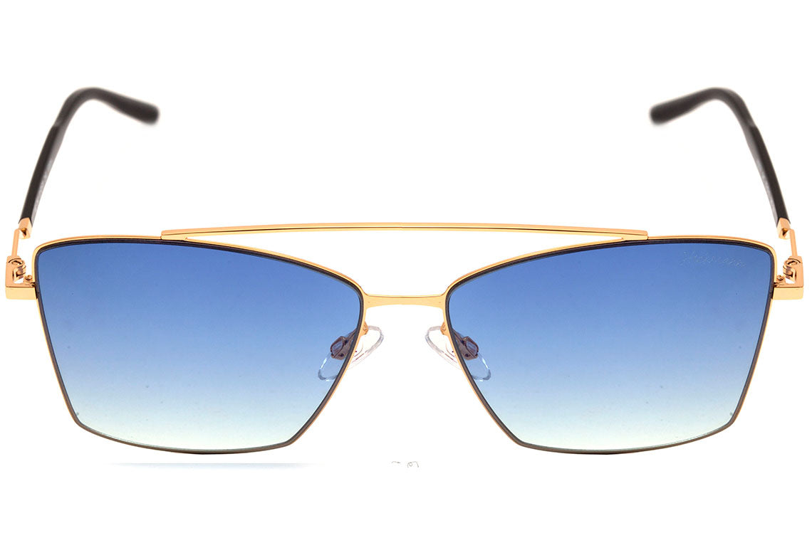 Óculos de Sol Hickmann HI 3074 04C Dourado Brilho / Azul Degradê - 62 mm