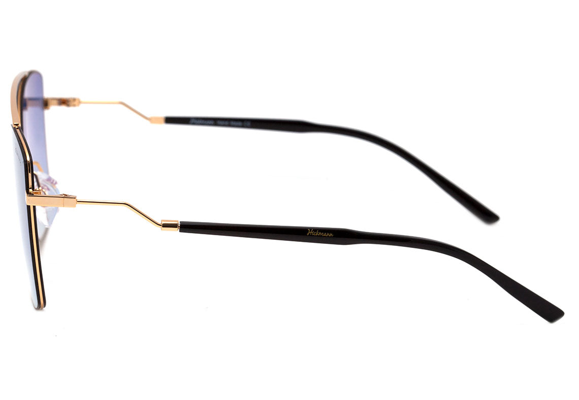 Óculos de Sol Hickmann HI 3074 04C Dourado Brilho / Azul Degradê - 62 mm