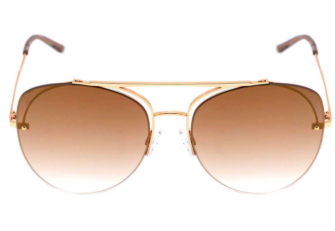 Óculos de Sol Hickmann Hi 3076 04A Dourado Brilho/ Dourado Degradê Espelhado 58 mm