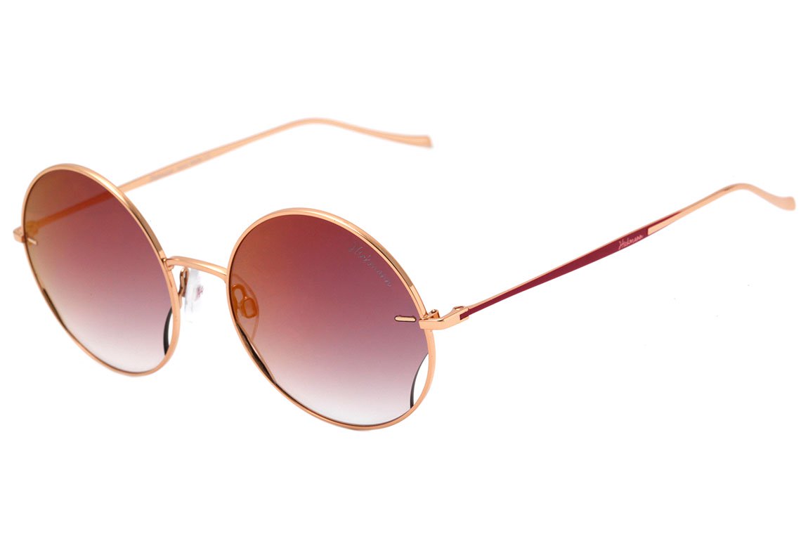 Hickmann Hi 3080 04B Dourado Brilho/ Vermelho Degradê Espelhado 55 mm - Sol