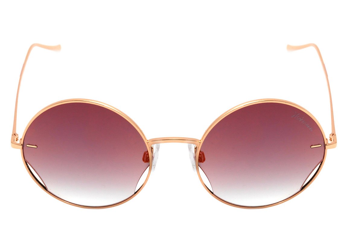 Hickmann Hi 3080 04B Dourado Brilho/ Vermelho Degradê Espelhado 55 mm - Sol