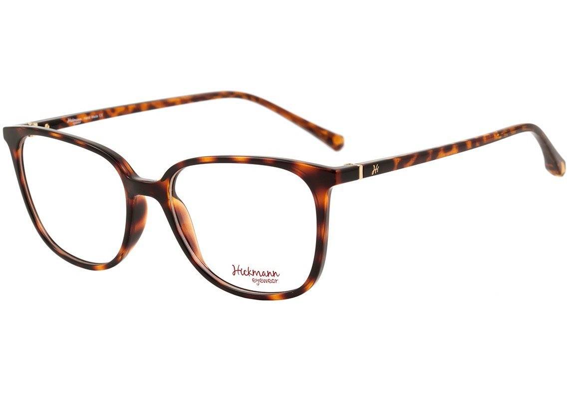 Óculos de Grau Hickmann Hi 4002 G21 Marrom Mesclado Brilho - 52 mm