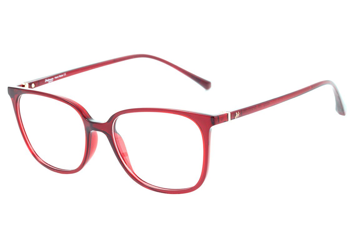 Óculos de Grau Hickmann Hi 4002 T06 Vermelho Translúcido - 52 mm