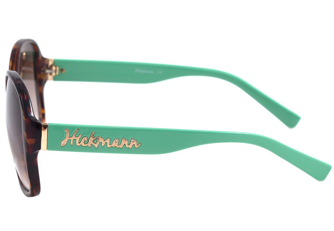 Óculos de Sol Hickmann Hi 5001 G23 Marrom Mesclado E Verde/ Marrom Degradê