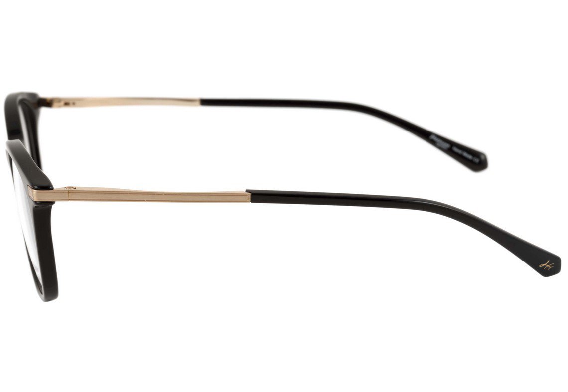 Óculos de Grau Hickmann Hi 6021 A01S Preto E Dourado Brilho - 48 mm