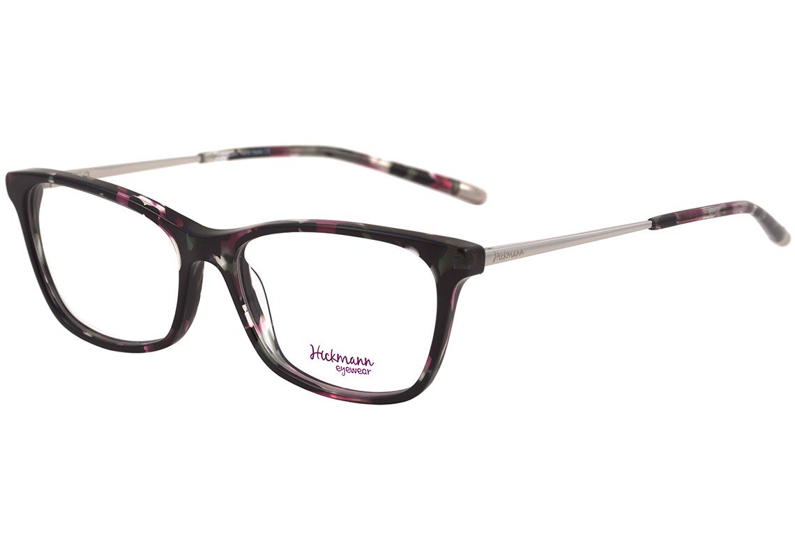 Óculos de Grau Hickmann HI 6032 G21 Marrom Mesclado e Dourado - 54 mm G24 Preto Mesclado E Prata Brilho - 54 mm