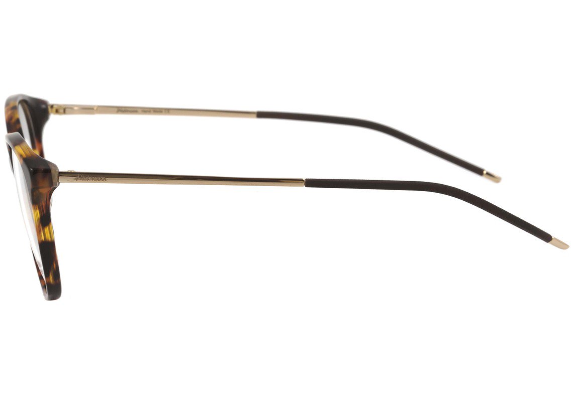 Óculos de Grau Hickmann Hi 6039 G21 Marrom Mesclado E Dourado Brilho - 53 mm