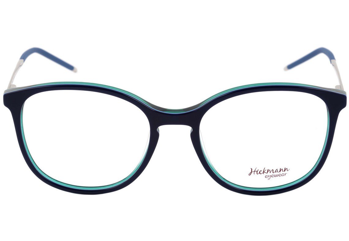 Óculos de Grau Hickmann Hi 6039 H01 Azul E Verde Brilho - 53 mm