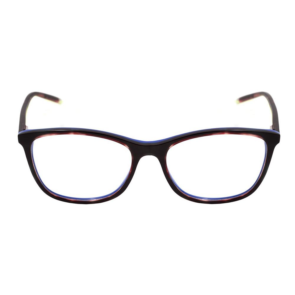 Óculos de Grau Hickmann Hi 6044 G23 Marrom Mesclado E Azul Brilho - 54 mm