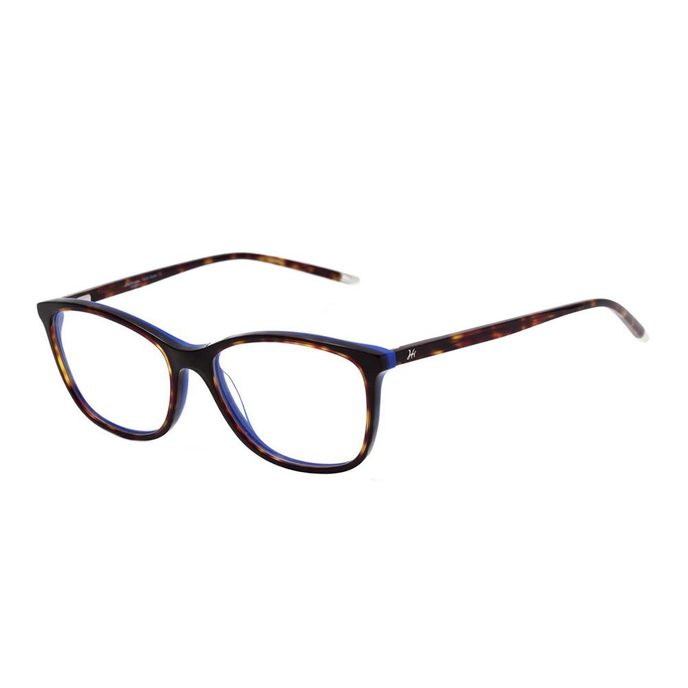 Óculos de Grau Hickmann Hi 6044 G23 Marrom Mesclado E Azul Brilho - 54 mm