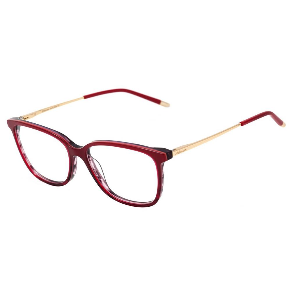 Óculos de Grau Hickmann HI 6048 C06 Vermelho E Dourado Brilho - 55 mm