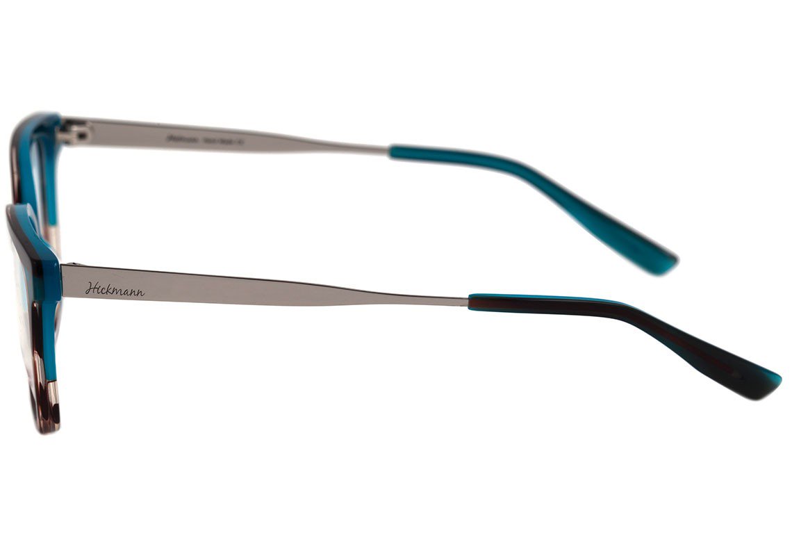 Óculos de Grau Hickmann Hi 6075 C04 Marrom Mesclado E Azul - 52 mm