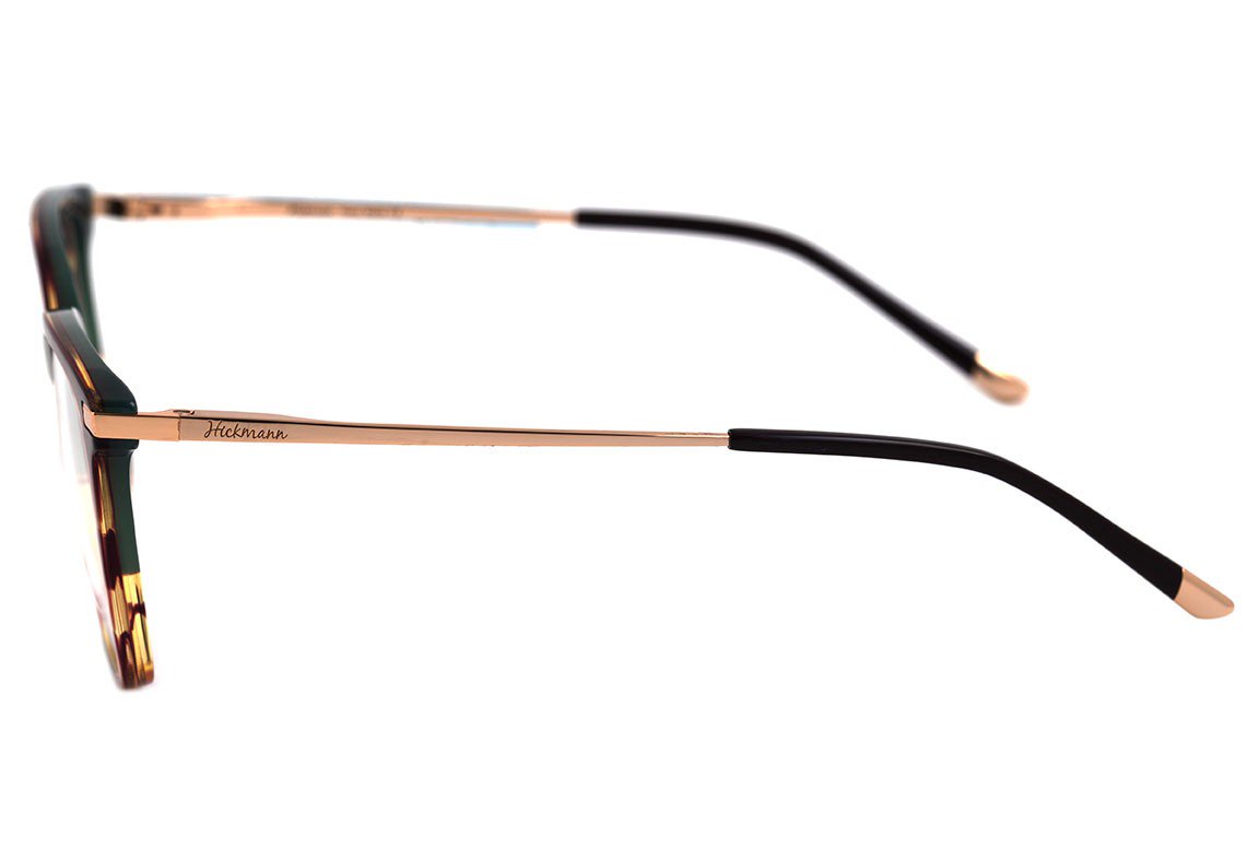 Óculos de Grau Hickmann Hi 6077 C01 Marrom Mesclado E Verde - 55 mm