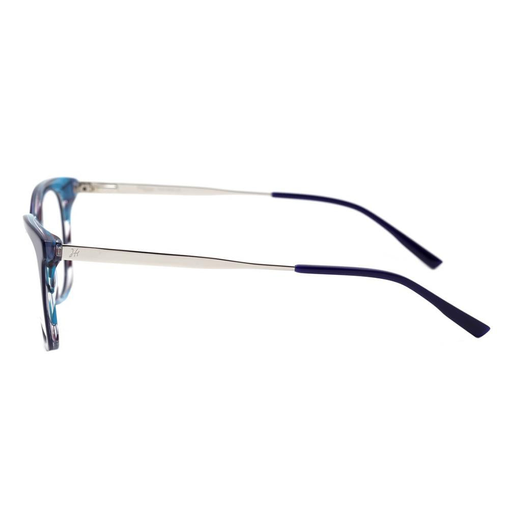 Hickmann Hi 6079 Hickmann Hi 6079 H02 Azul E Prata Brilho - 52 mm - Grau