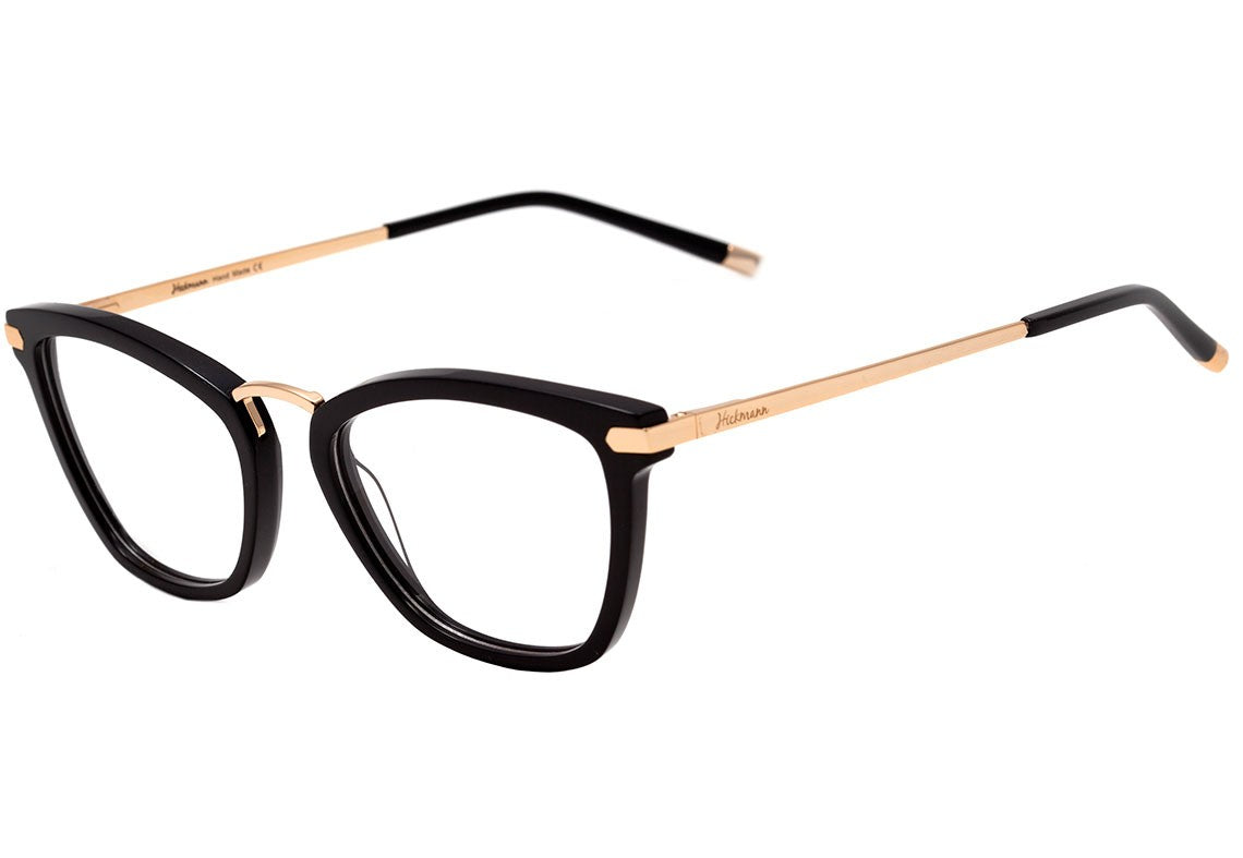 Hickmann HI 6091 A01 Preto e Dourado Brilho - 52 mm