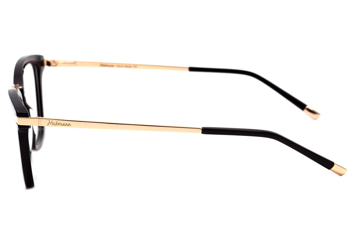Hickmann HI 6091 A01 Preto e Dourado Brilho - 52 mm