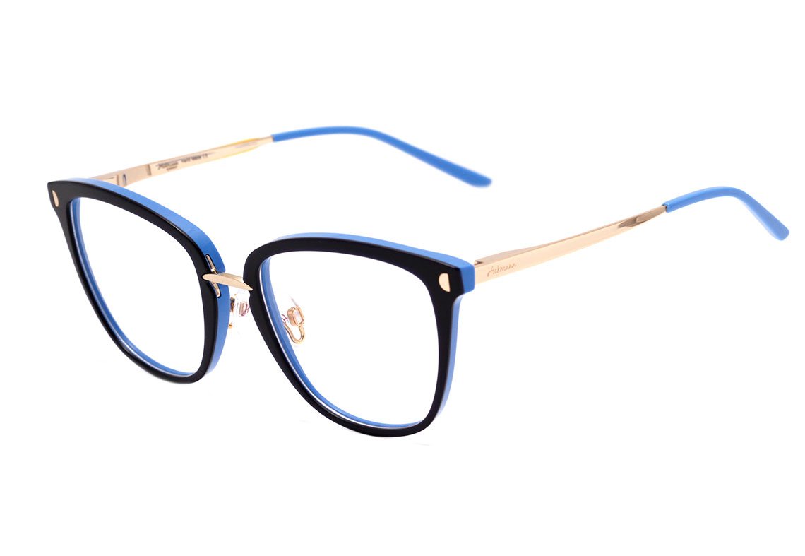 Óculos de Grau Hickmann HI 6130 H01 Preto e Rosa Translúcido Brilho - 56 mm H03 Azul Brilho 56 mm