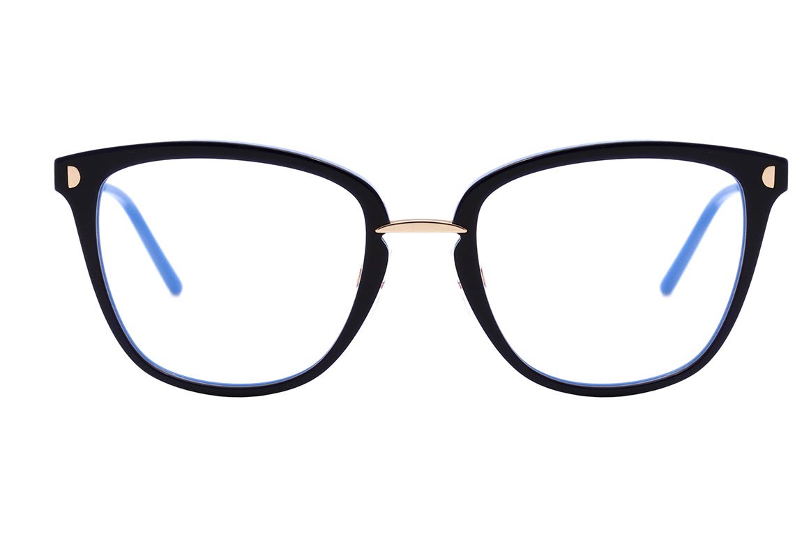 Óculos de Grau Hickmann HI 6130 H01 Preto e Rosa Translúcido Brilho - 56 mm H03 Azul Brilho 56 mm