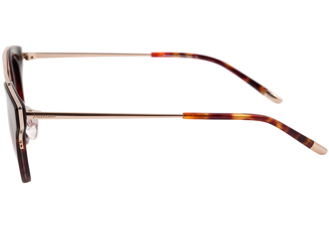 Hickmann HI 9019 G21 Marrom Mesclado e Dourado Brilho / Marrom Degradê - Lente 4,7 cm - Sol