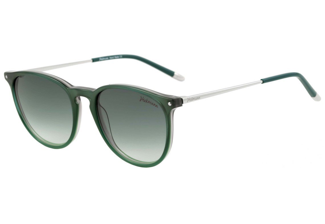 Óculos de Sol Hickmann HI 9020 C04 Verde e Prata Brilho / Verde Degradê - 52 mm