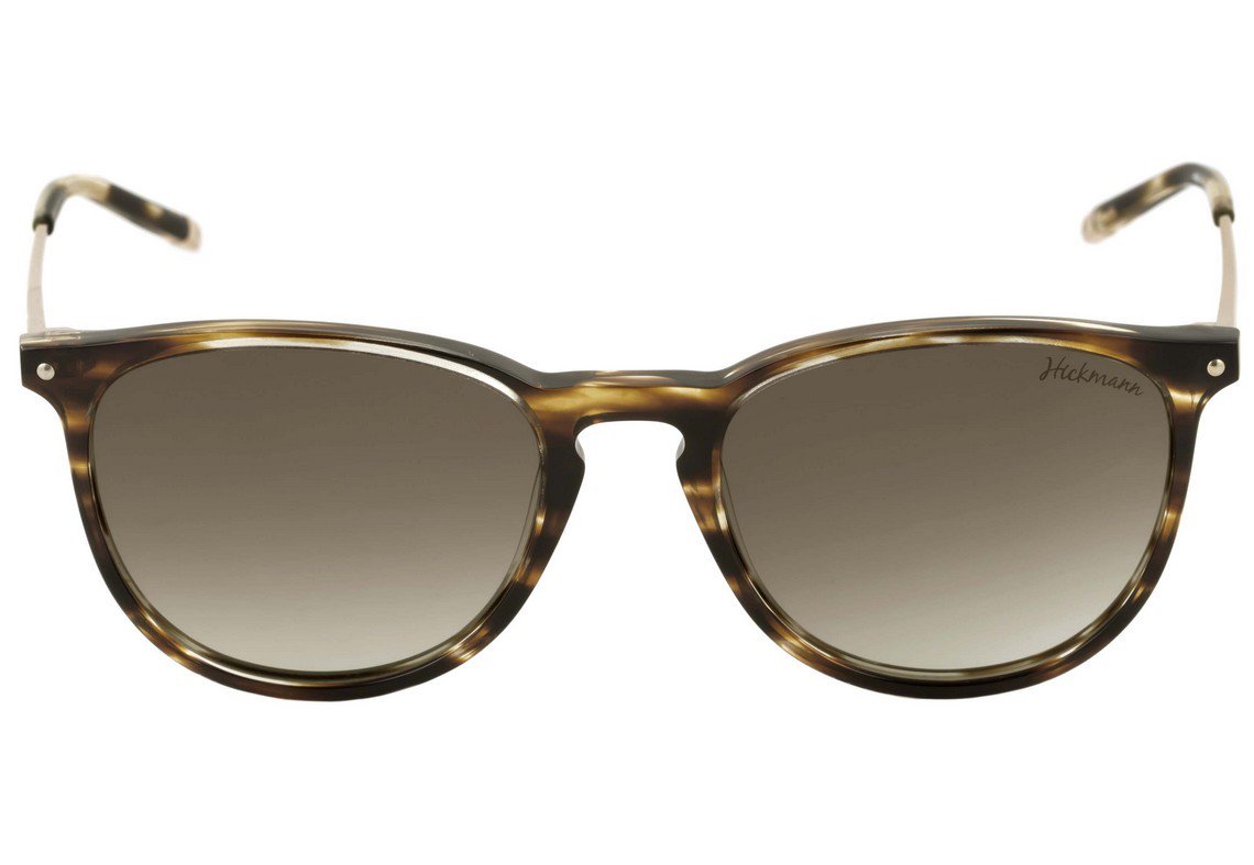 Óculos de Sol Hickmann HI 9020 E01 Marrom Mesclado e Dourado Brilho / Marrom Degradê - 52 mm