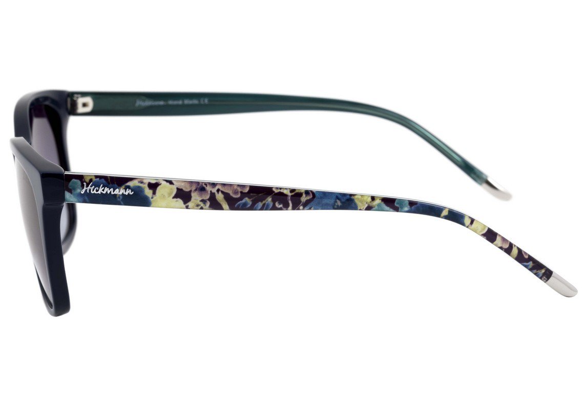Hickmann HI 9023 A01 Preto Brilho e Estampado Floral / Preto Degradê - Lente 5,3 cm