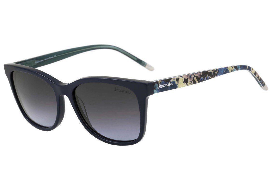 Hickmann HI 9023 A01 Preto Brilho e Estampado Floral / Preto Degradê - 53 mm