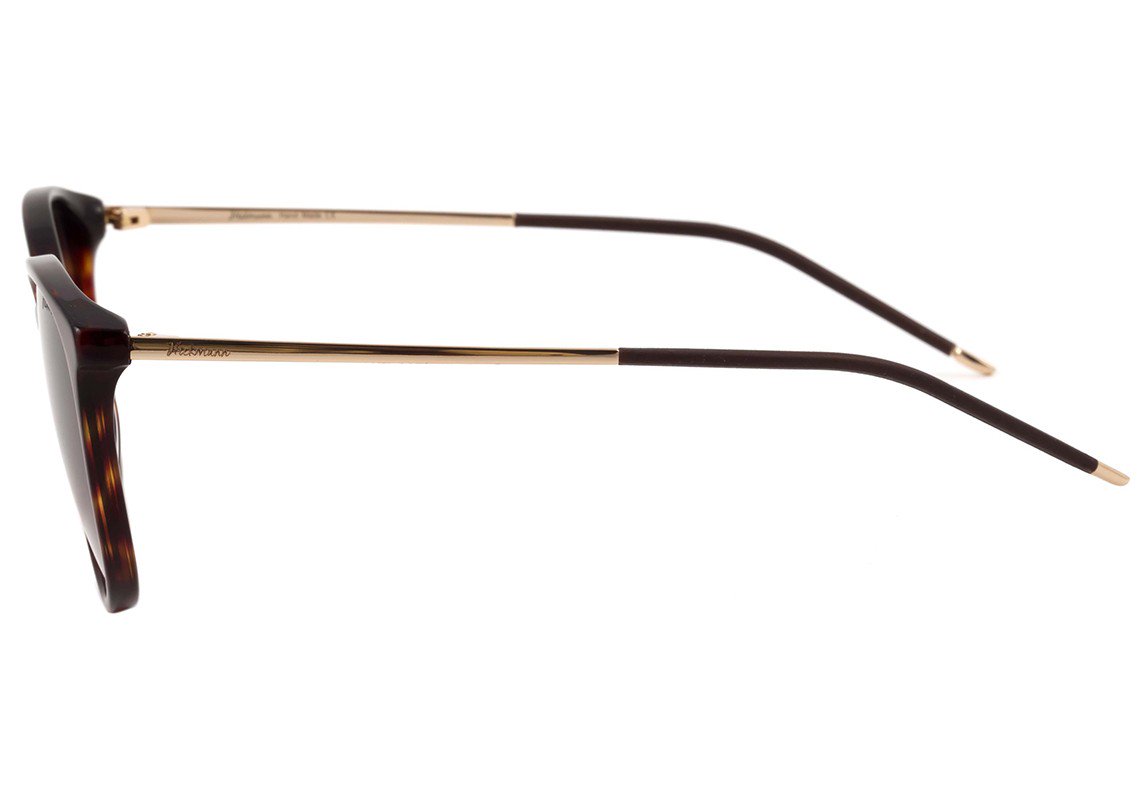 Óculos de Sol Hickmann HI 9028 G21 Marrom Mesclado e Dourado Brilho / Marrom Degradê - 55 mm