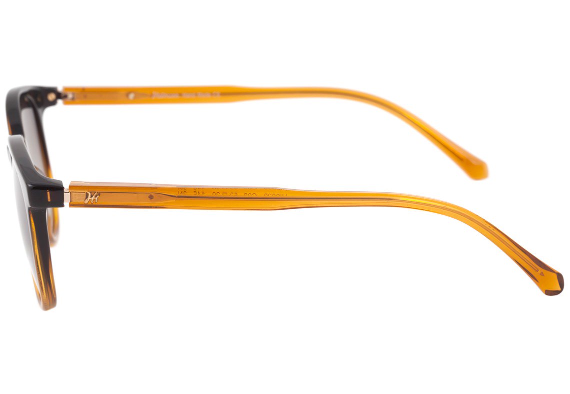 Hickmann HI 9029 C02 Marrom e Laranja Translúcido Brilho / Marrom Degradê - 53 mm - Sol