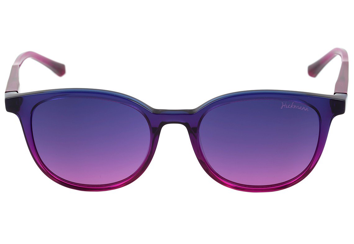 Hickmann HI 9029 C03 Roxo e Rosa Translúcido Brilho / Roxo Degradê - 53 mm
