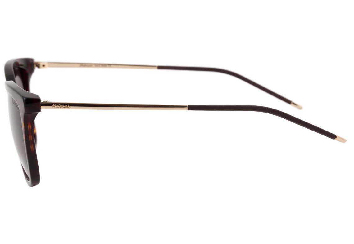 Óculos de Sol Hickmann Hi 9033 G21 Marrom Mesclado E Dourado Brilho/ Marrom Degradê - 56 mm