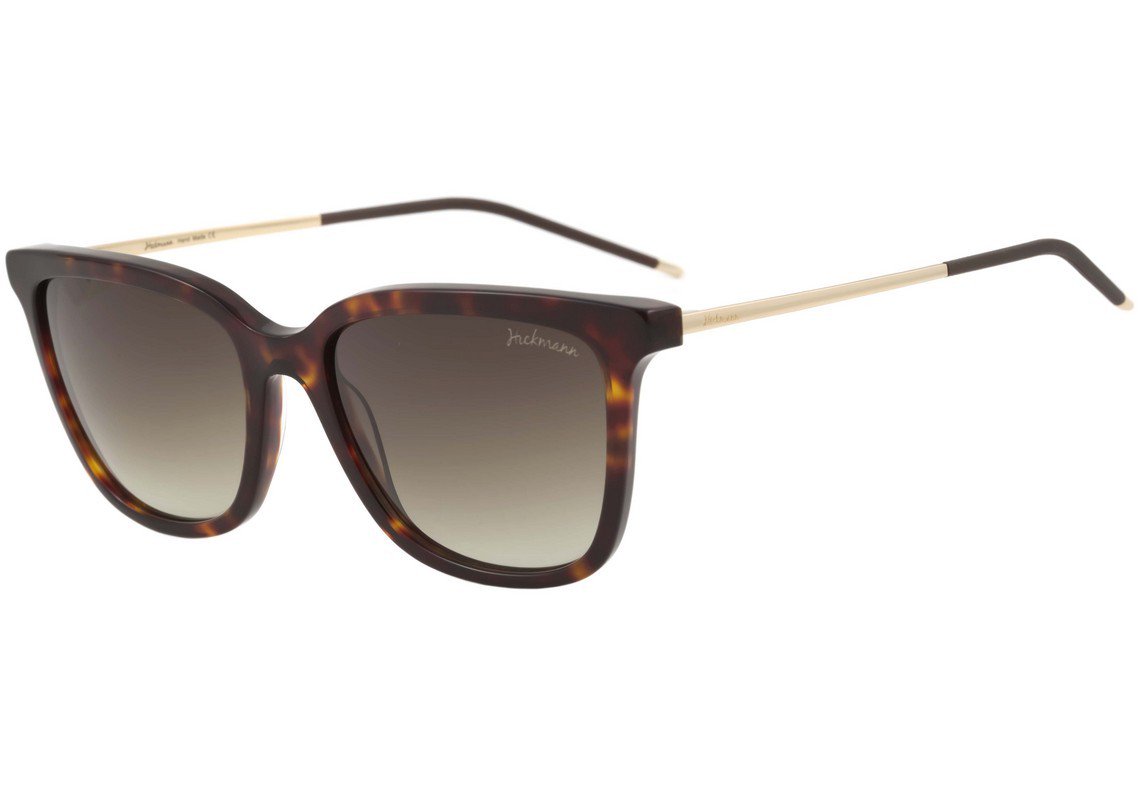 Óculos de Sol Hickmann Hi 9033 G21 Marrom Mesclado E Dourado Brilho/ Marrom Degradê - 56 mm