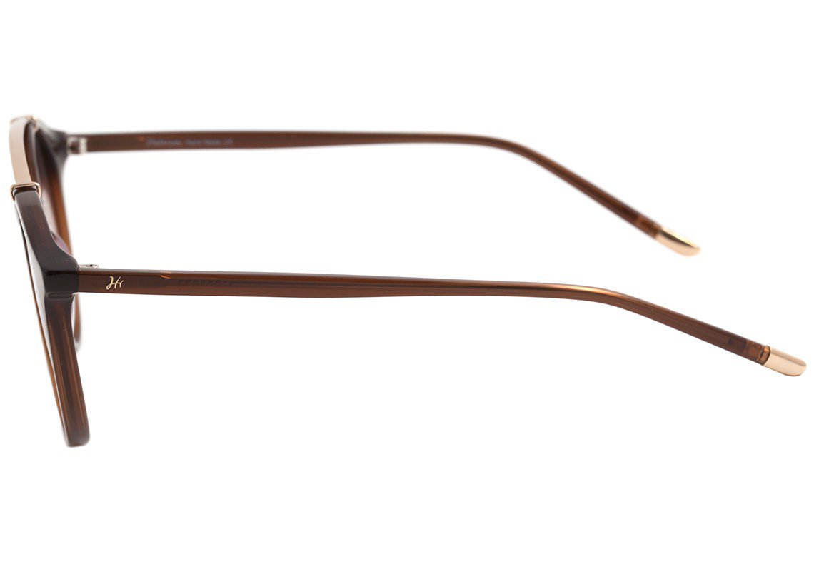 Óculos de Sol Hickmann HI 9047 A01 Preto e Prata Brilho / Azul Espelhado - Lente 5,1 cm T01 Marrom Translúcido E Dourado Brilho/ Dourado Espelhado Degradê - Lente 5,1 Cm