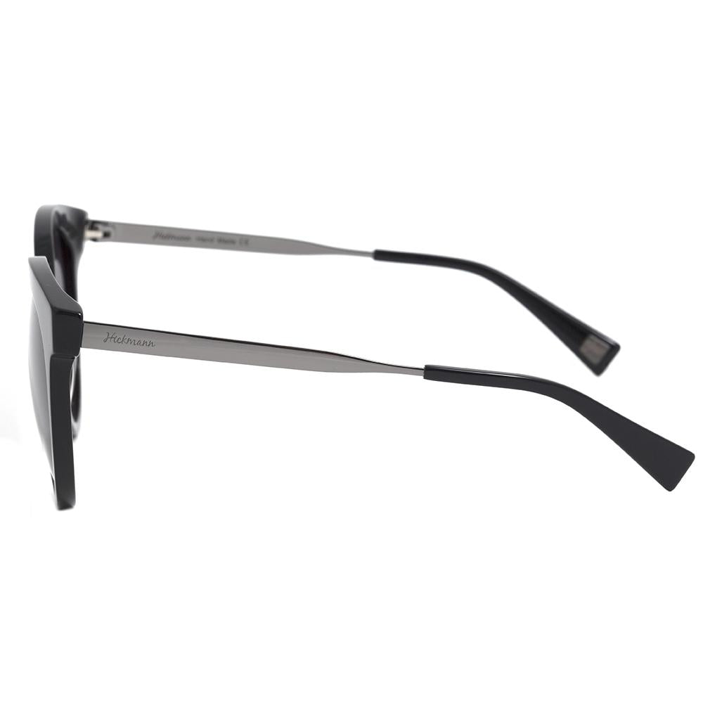 Óculos de Sol Hickmann Hi 9050 Hickmann Hi 9050 A01 Preto E Cinza Brilho/ Preto Degradê - Lente 5,4 Cm