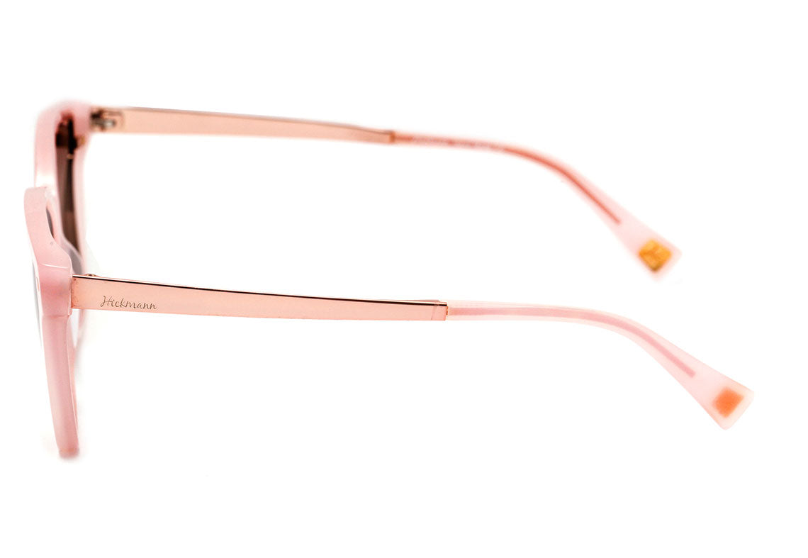 Hickmann HI 9072 T02 Rosa Translúcido Brilho / Marrom - Lente 5,3 cm