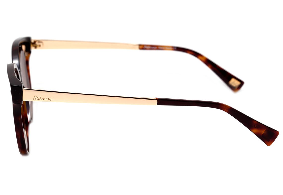 Hickmann HI 9073 G21 Marrom Mesclado Brilho / Dourado Espelhado Degradê - 51 mm
