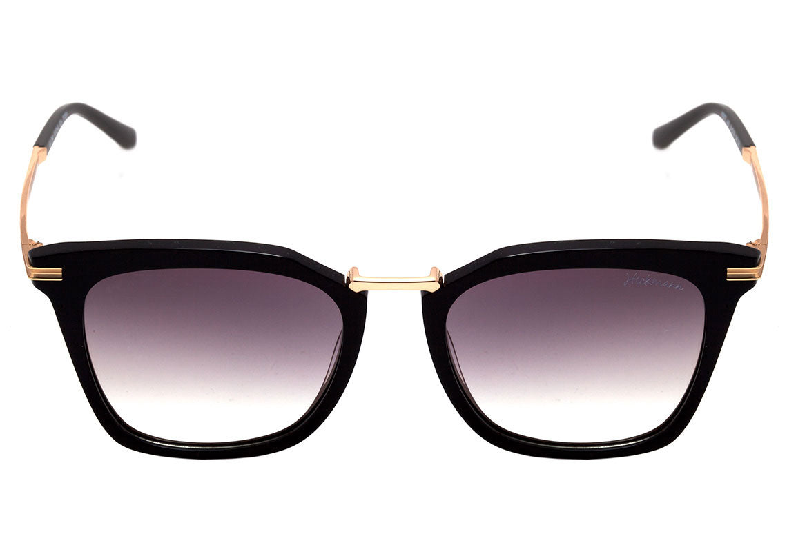 Hickmann Hi 9075 A02 Preto E Dourado Brilho/ Roxo Degradê Espelhado - 54 mm