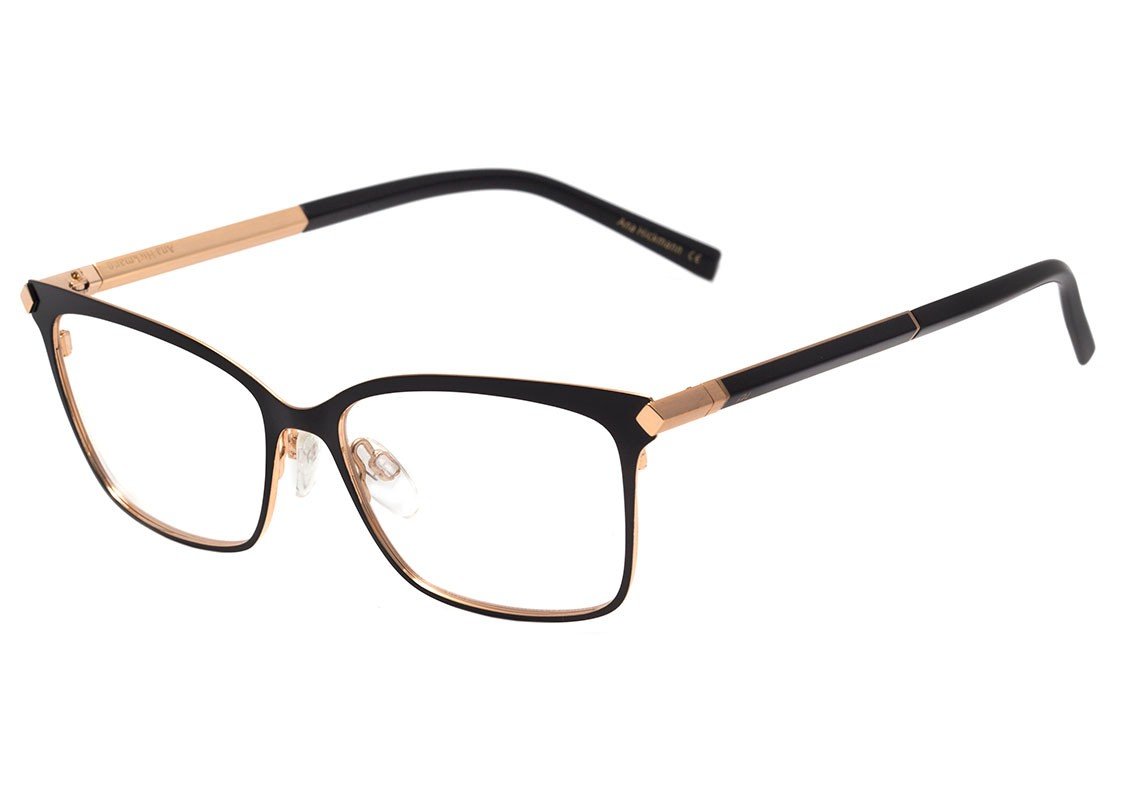Óculos de Grau Ana Hickmann AH 1329 07B Vermelho e Dourado Brilho - 52 mm Óculos de Grau Ana Hickmann Ah 1329 09A Preto Fosco E Dourado Brilho - 52 mm