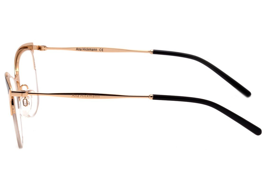 Ana Hickmann AH 1352 04A Vermelho Mesclado e Dourado Brilho - Lente 5,4 cm 04D Preto Mesclado E Dourado Brilho Lente 5,4 Cm