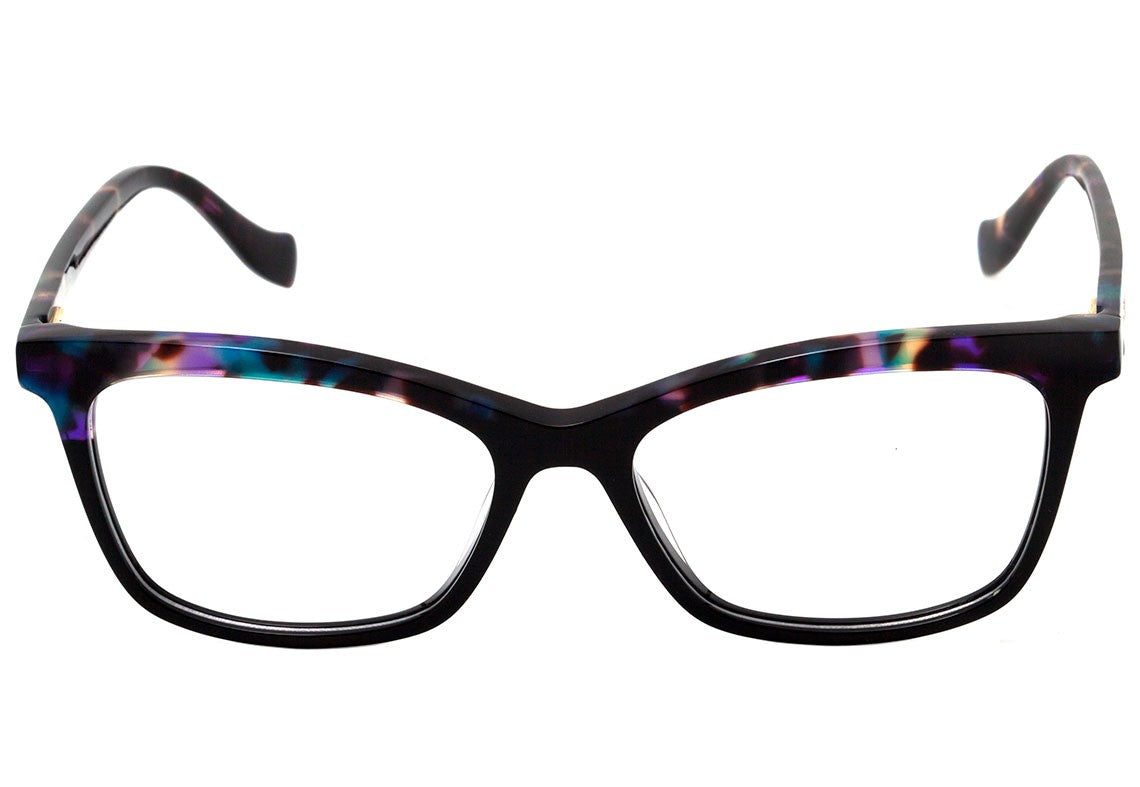 Ana Hickmann AH6335 C01 Preto e Marrom Mesclado Brilho - Grau - 54 mm