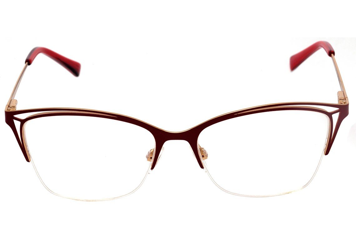 Atitude AT 1630 07A Vermelho e Dourado Brilho - Lente 5,3 cm - Grau