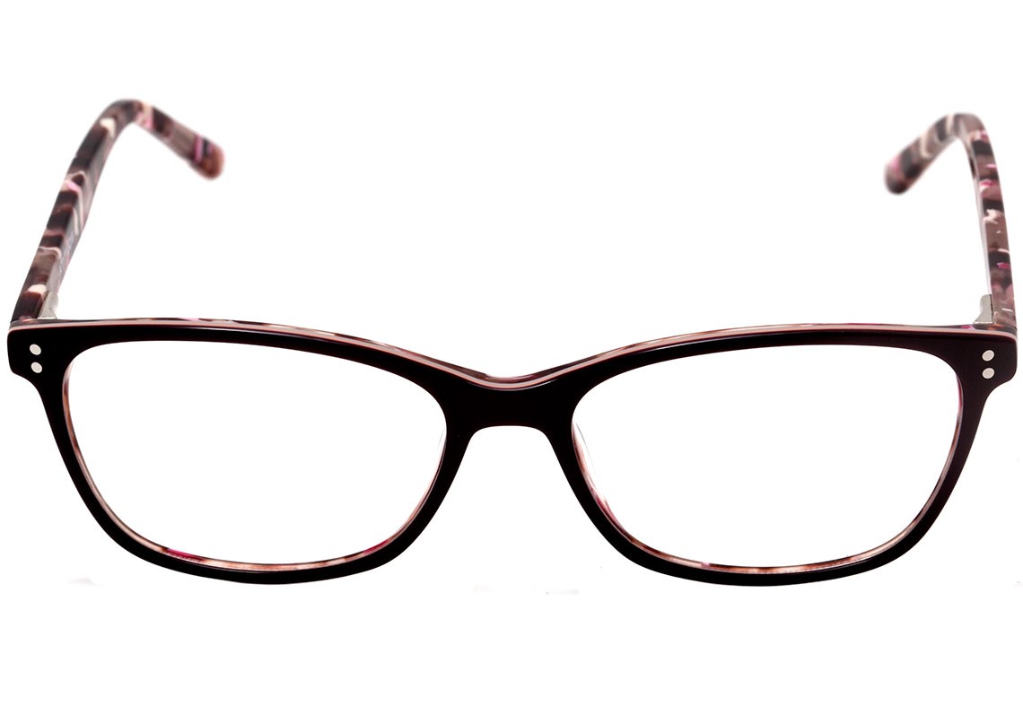 Óculos de Grau Atitude AT 7065 T01 Vinho e Mesclado Brilho - Lente 5,4 cm