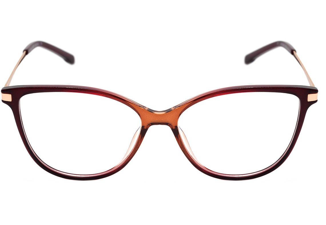 Bulget Bg 4110 C02 Vermelho Translúcido E Dourado Brilho - Lente 5,4 Cm