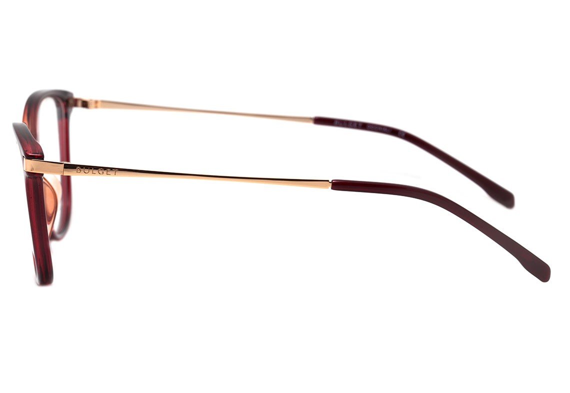 Bulget Bg 4110 C02 Vermelho Translúcido E Dourado Brilho - Lente 5,4 Cm